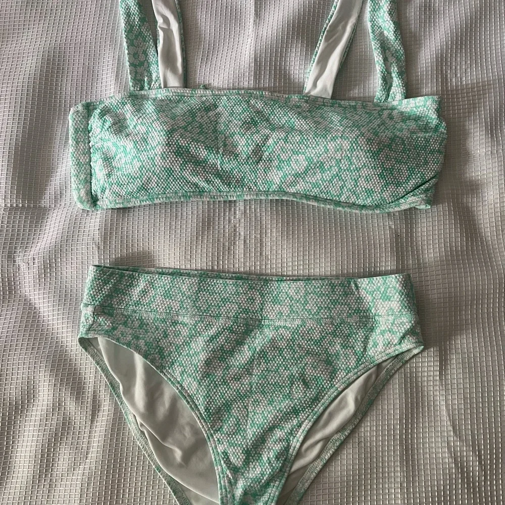 Green Patterned Bikini Set - Picture 8 of 8